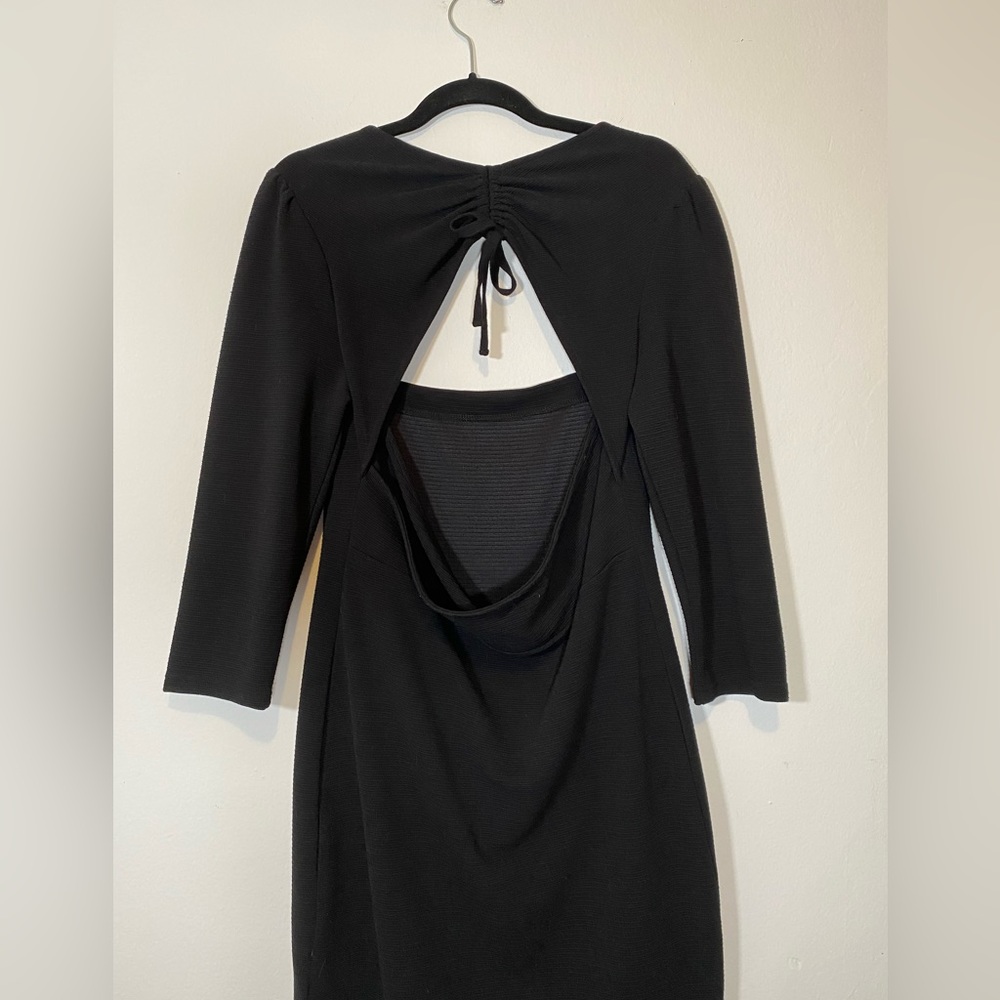 COPY - Bestey Johnson Black Square Neck Sweater Dress - Picture 11 of 15